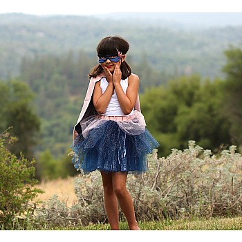 Super-Duper Tutu/Cape/Mask, Pink & Navy