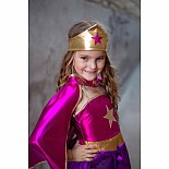 Superhero Star Dress, Cape & Headpiece