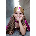 Superhero Star Dress, Cape & Headpiece