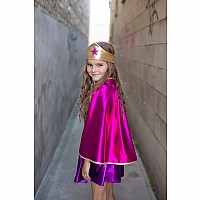 Superhero Star Dress, Cape & Headpiece
