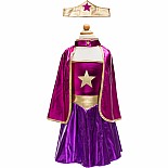 Superhero Star Dress, Cape & Headpiece