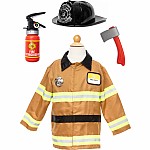 Tan Firefighter Set with Accessories, Size 5-6