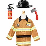 Tan Firefighter Set with Accessories