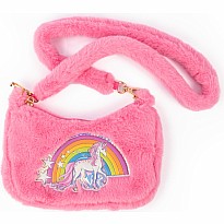 Pink Rainbow Cuddle Crossbody Purse