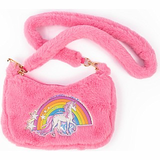 Pink Rainbow Cuddle Crossbody Purse