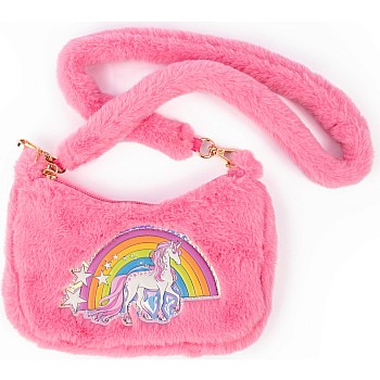 Pink Rainbow Cuddle Crossbody Purse