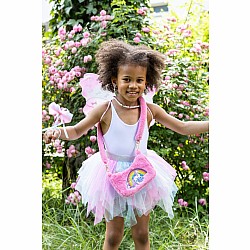 Pink Rainbow Cuddle Crossbody Purse