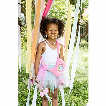 Pink Rainbow Cuddle Crossbody Purse