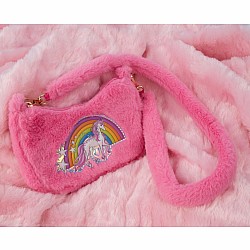Pink Rainbow Cuddle Crossbody Purse