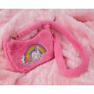 Pink Rainbow Cuddle Crossbody Purse