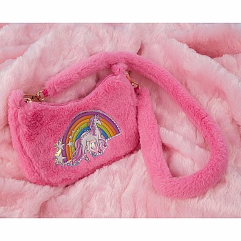 Pink Rainbow Cuddle Crossbody Purse