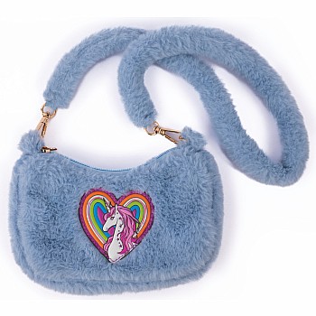 Periwinkle Rainbow Cuddle Crossbody Purse