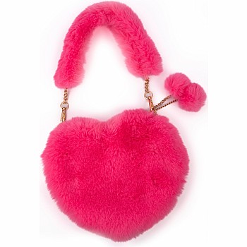 Pinky Promise Furry Fuchsia Purse