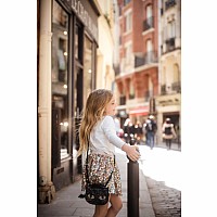 Cat's Meow Black Chunky Glitter Kitty Purse