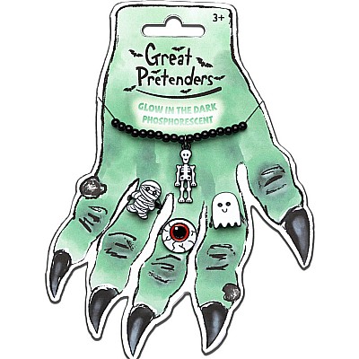 Witch Hand Ring Card with 3 Rings & Bracelet (assorted)