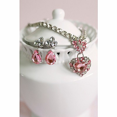 The Marilyn, Pink/Silver, 4pc Set