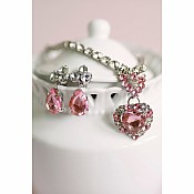 The Marilyn, Pink/Silver, 4pc Set
