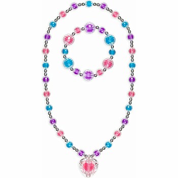 I Heart You Necklace  Bracelet Set