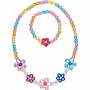 Blooming Beads Necklace  Bracelet Set