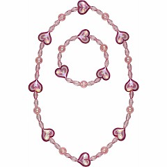 Cotton Candy Necklace & Bracelet Set