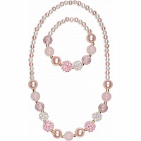 Pinky Pearl Necklace  Bracelet Set  Great Pretenders USA