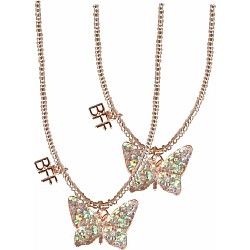 BFF Butterfly Share and Tear Necklaces
