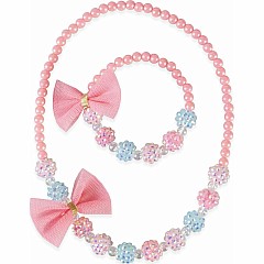 Think Pink Necklace  Bracelet Set