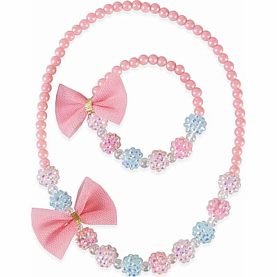 Think Pink Necklace and Bracelet Set  