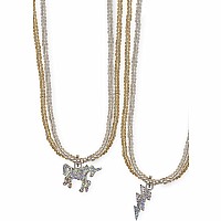 Glitter Unicorn Lightning Necklace