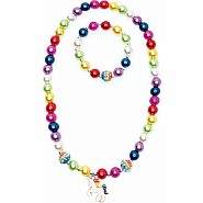 Gumball Rainbow Necklace & Bracelet Set