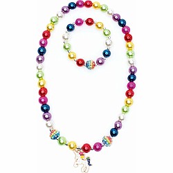 Gumball Rainbow Necklace and Bracelet Set