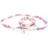 Cheerful Starry Unicorn Necklace Bracelet Set