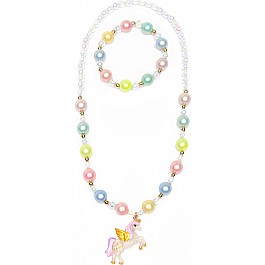 Happy-Go-Unicorn Necklace Bracelet Set