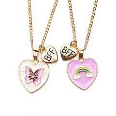 Rainbow Butterfly BFF Necklace (Assorted)