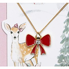 Holiday Bow Necklace
