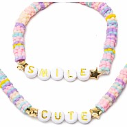 Great Pretenders Cute Smile Necklace & Bracelet Set (2pc)