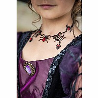 Spooky Scary Tangled Web Necklace