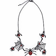 Spooky Scary Tangled Web Necklace