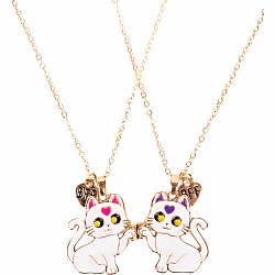 Smitten Kitten Tear & Share Necklaces, 2pc