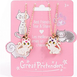 Smitten Kitten Tear & Share Necklaces, 2pc