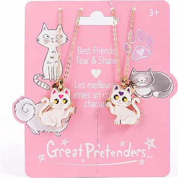 Smitten Kitten Tear & Share Necklaces, 2pc