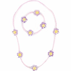 Crazy for Daisies Necklace & Bracelet Set, 2pc
