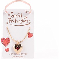 Birthstone Month Heart Locket (Assorted)