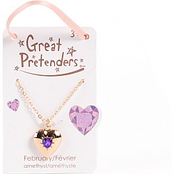 Birthstone Month Heart Locket (Assorted)