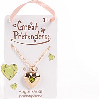 Birthstone Month Heart Locket (Assorted)