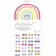 Rainbow Love Sticker Earrings