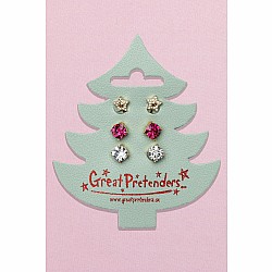 Holiday Tree Clip on Earrings (3 sets)