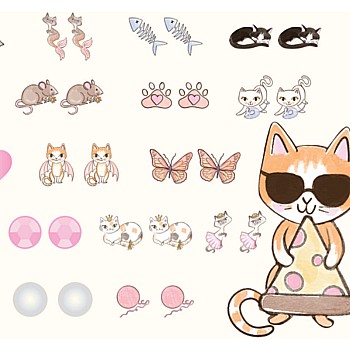 Pawsome Sticker Earrings (30 pairs)