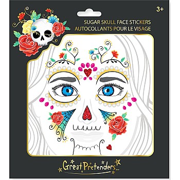 Sugar Skull Face Stickers