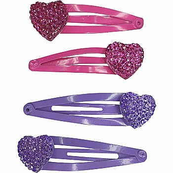 Sparkly My Heart Hair Clips (assorted)